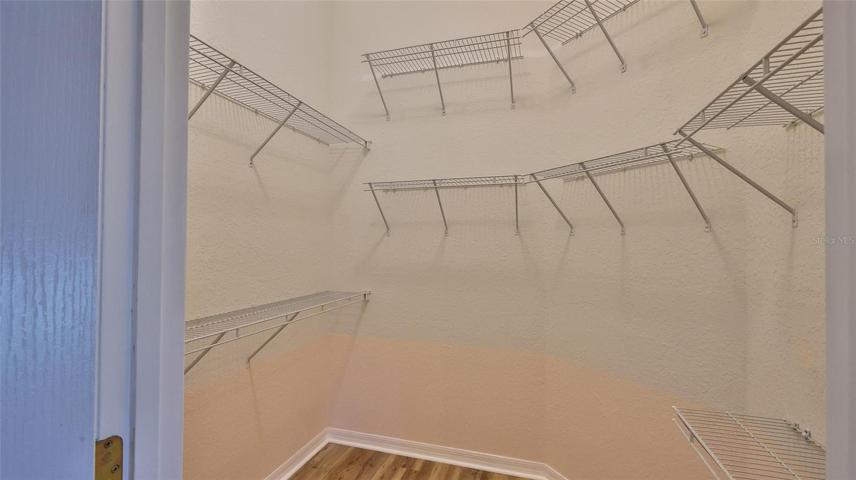 Owner's walk-in closet.