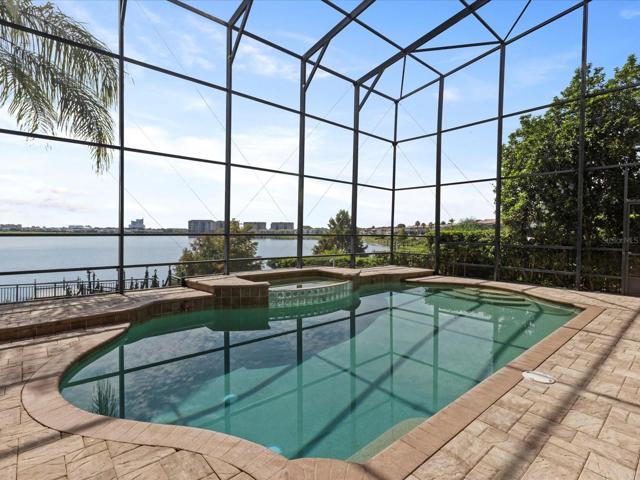 Screened for your comfort with lake views!