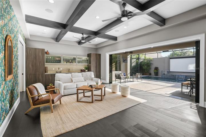 Open for true indoor/outdoor entertaining