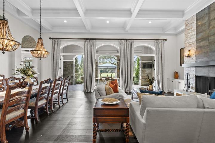 Open for expanded entertaining spaces