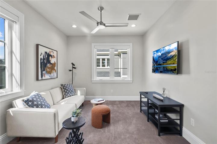 Garage apartment living room