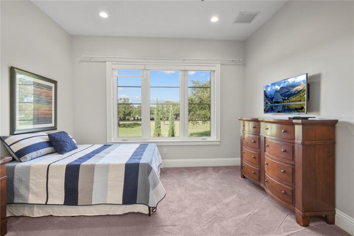Secondary bedroom with views of the golf course