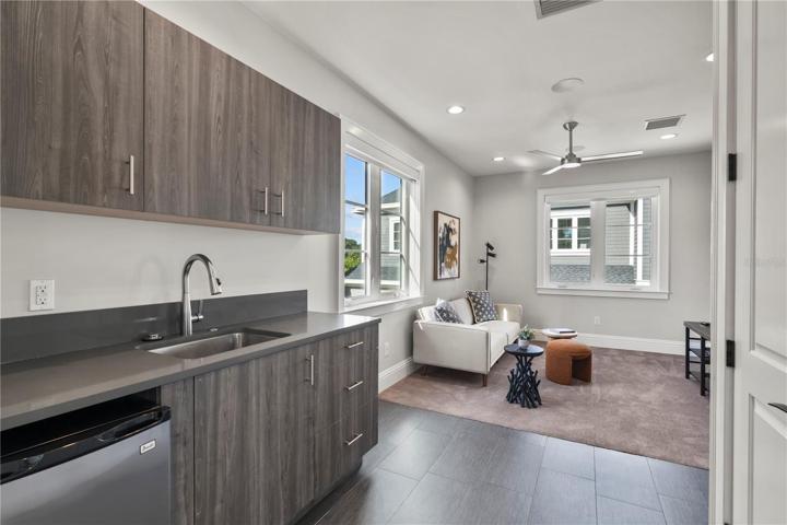 Garage apartment kitchenette