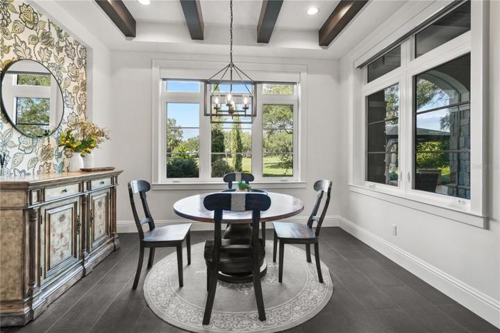 with views of the garden and golf course