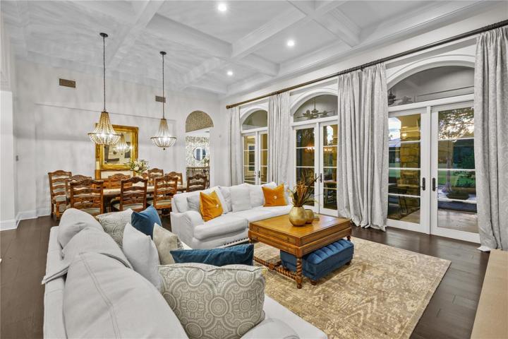14 feet coffered ceilings