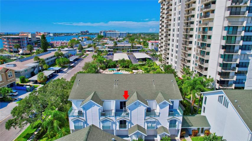 The townhome's surroundings, where calm waters embrace the entire community.