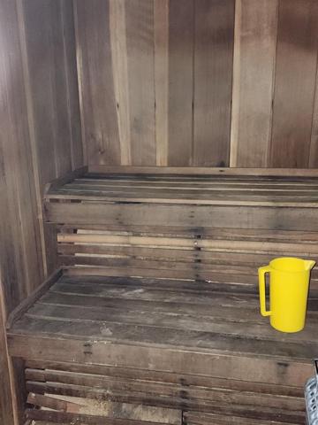 Sauna near pool