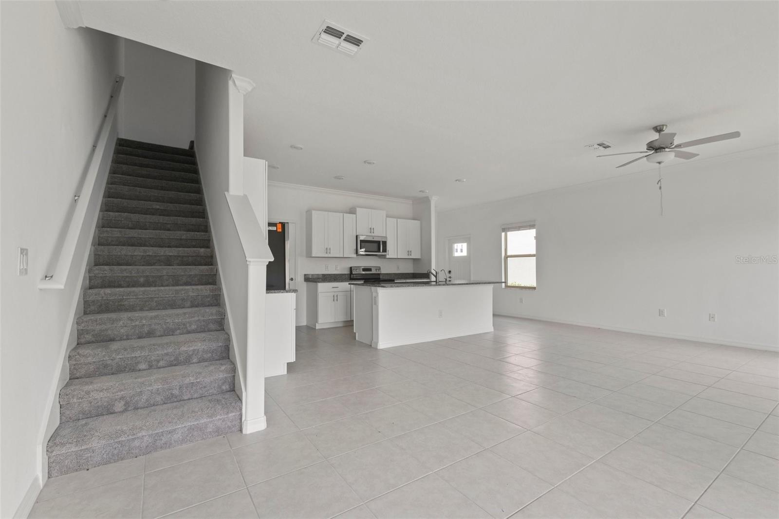Staircase / kitchen from dining room