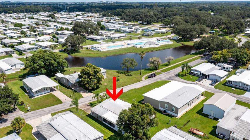 Location is incredible! Center of community and across from pool area.
