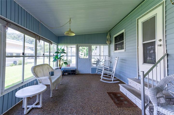 Florida room is off the carport.
