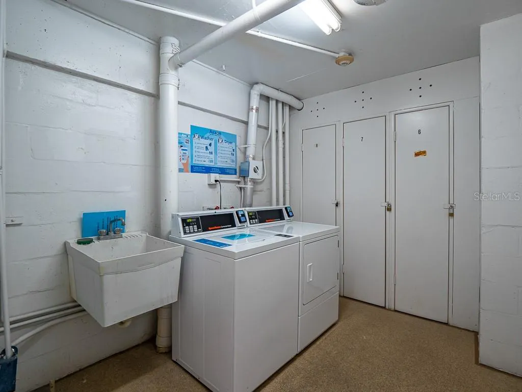 Washer and Dryer directly across the walkway on 6th FL