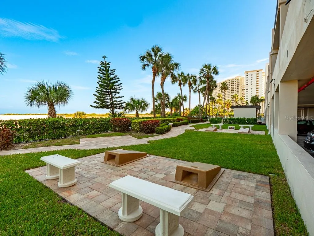 Corn Hole on the property beach side.