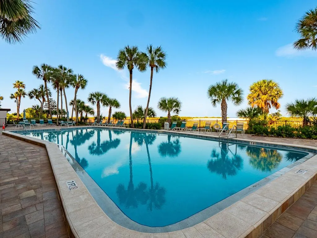 Great beach views from pool deck