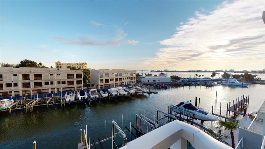View of the marina and intracoastal