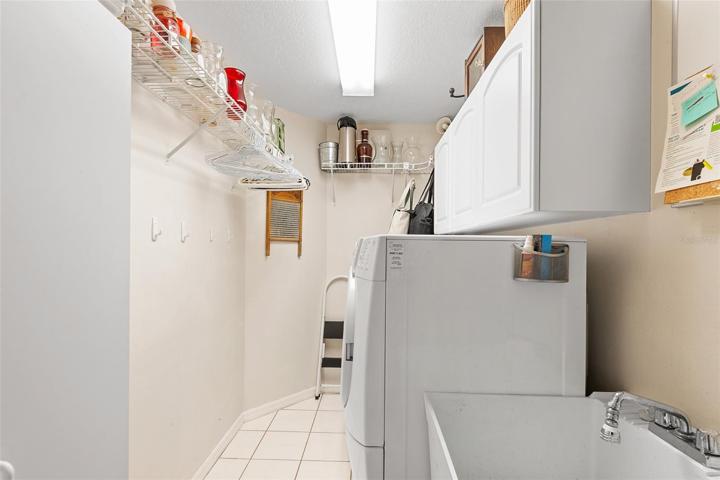 Spacious inside laundry