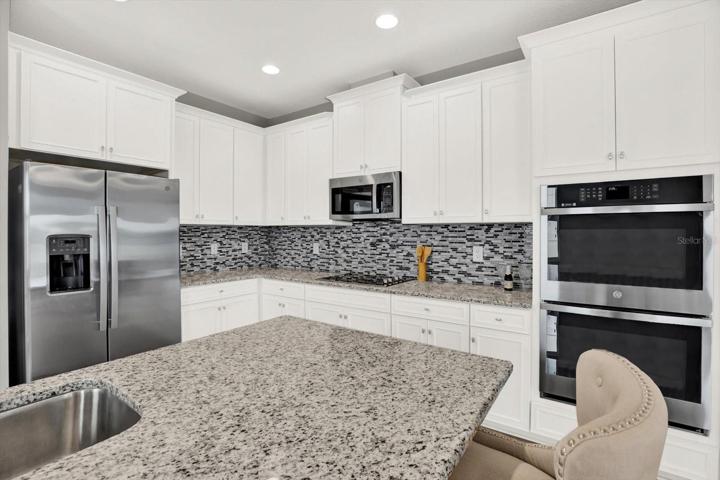 Deluxe Kitchen Double ovens and Back splash