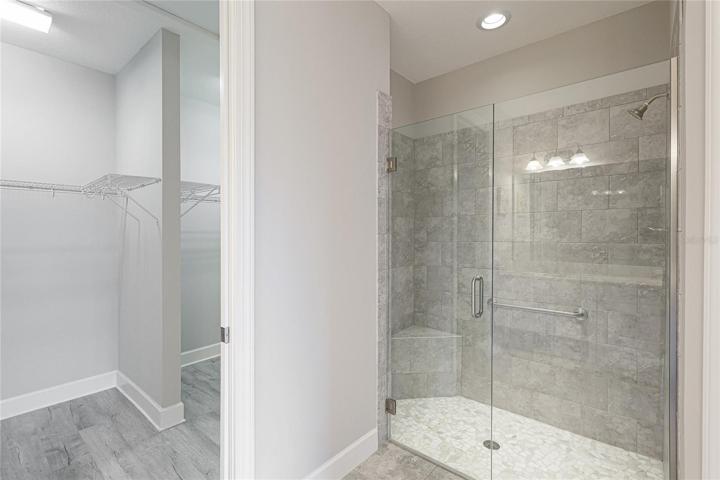 Walk in shower