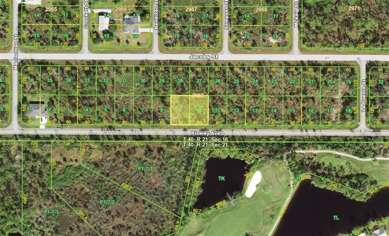 Charlotte County Maps View of Riseley Avenue Lots 9 and 10