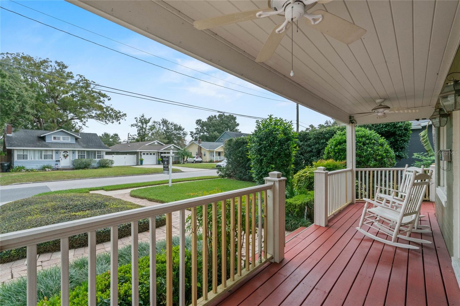 Enjoy your morning coffee while relaxing on the front porch.