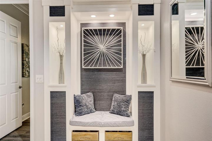 Custom sitting area/cubby/drop-off station
