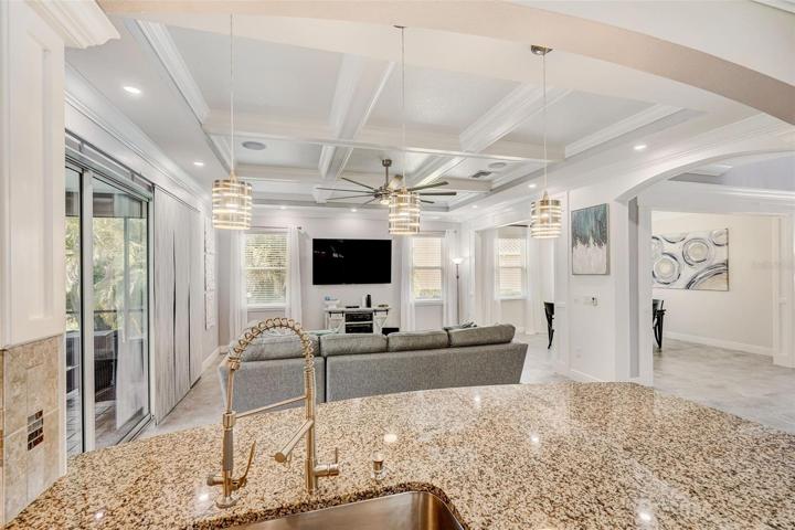 Family room from kitchen