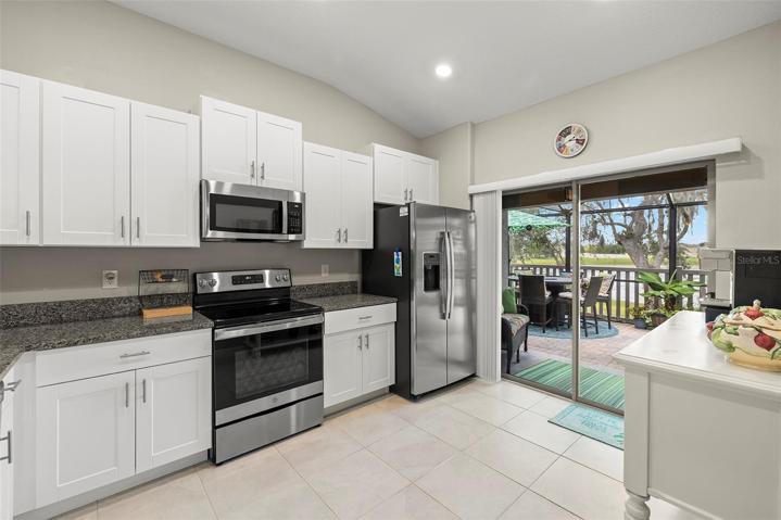 Kitchen with upgraded cabinets