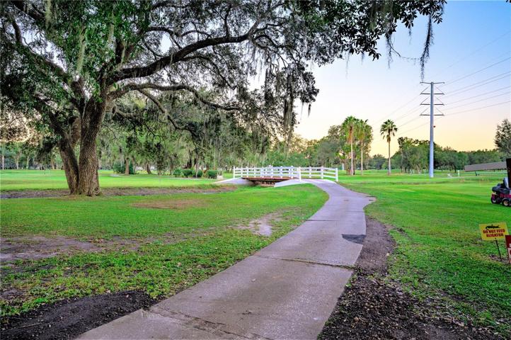 Many walking trails in community.