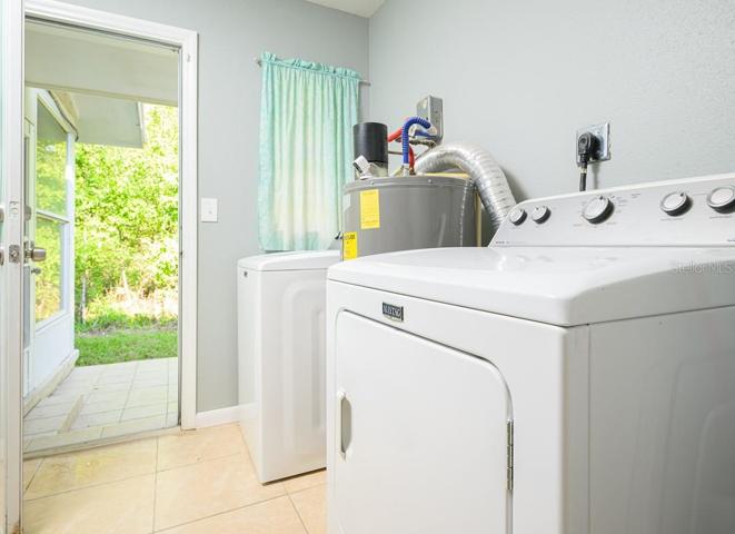 Laundry Room - with door to patio