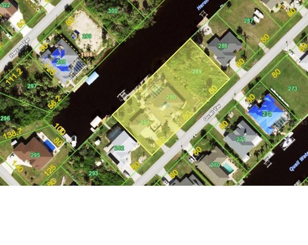 Lot 289 available for sale separate from the structure on 290 & 291