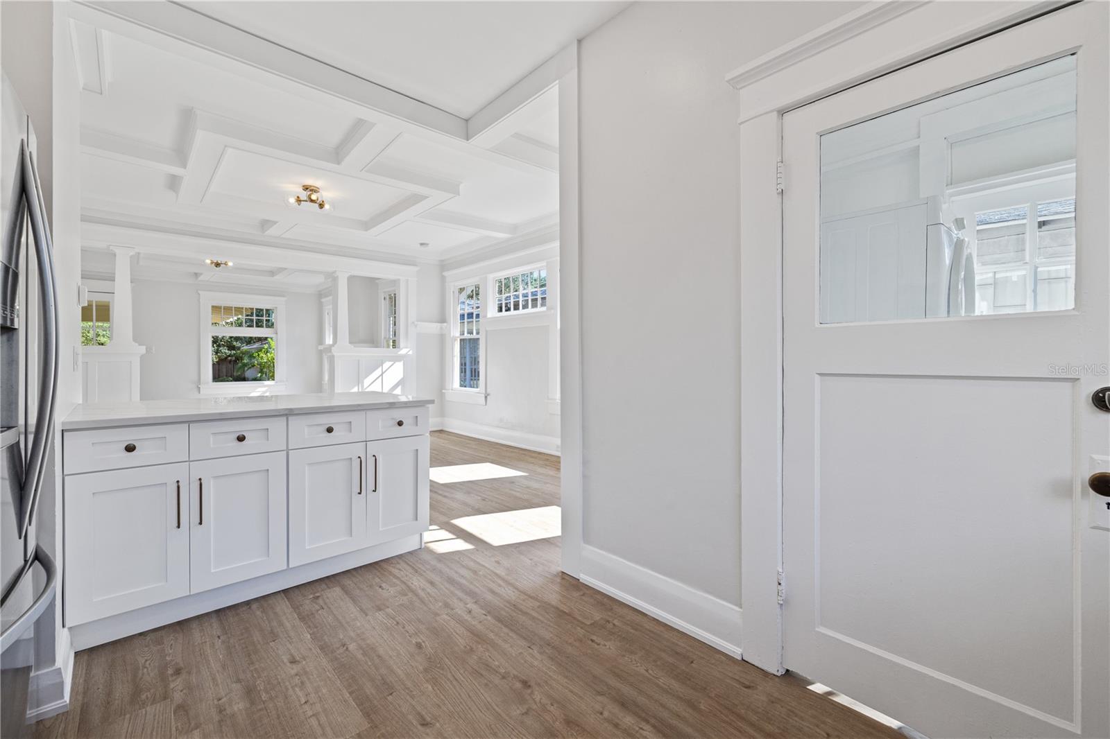 Kitchen overlooking Dining room
