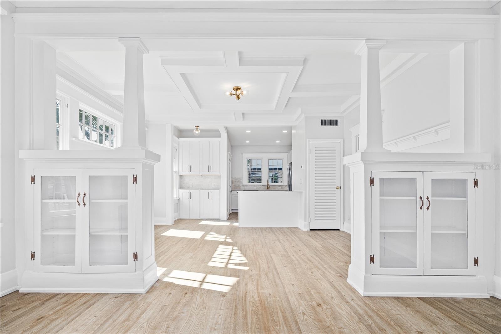 Living room to Dining, to kitchen