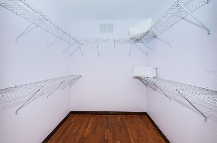 secondary bedroom walk-in closet