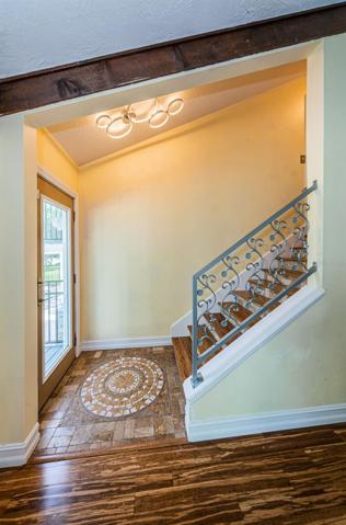 Steps leading up to master bedroom suite