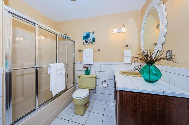Full bath upstairs for secondary bedrooms 3 & 4