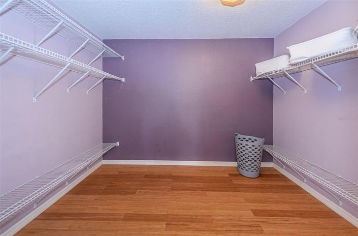 Master bedroom walk-in closet