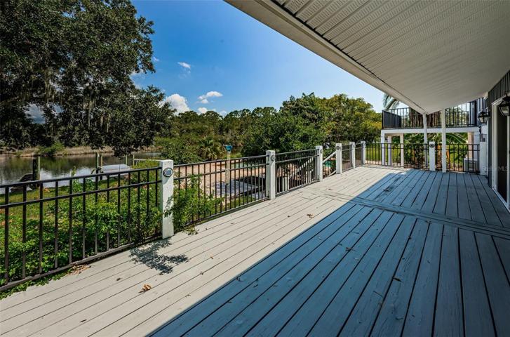 Rear porch accessed from great room