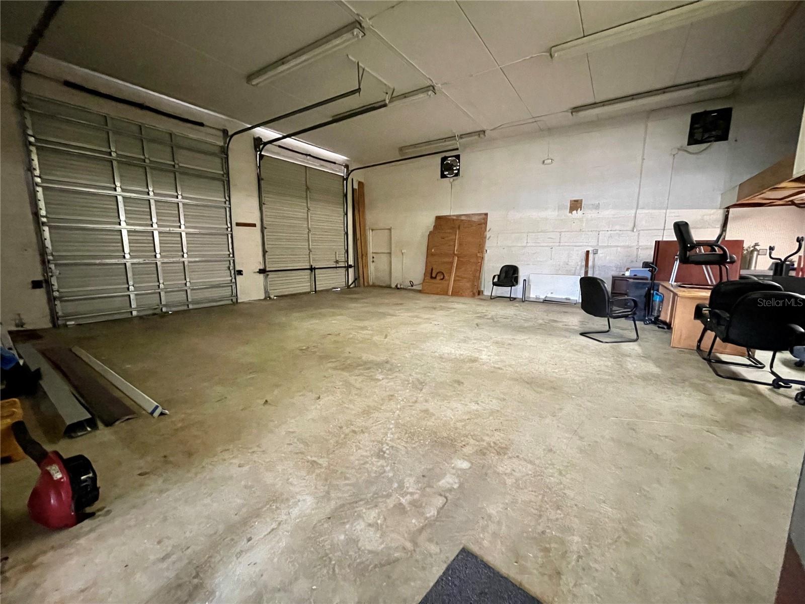 Warehouse from office entry door