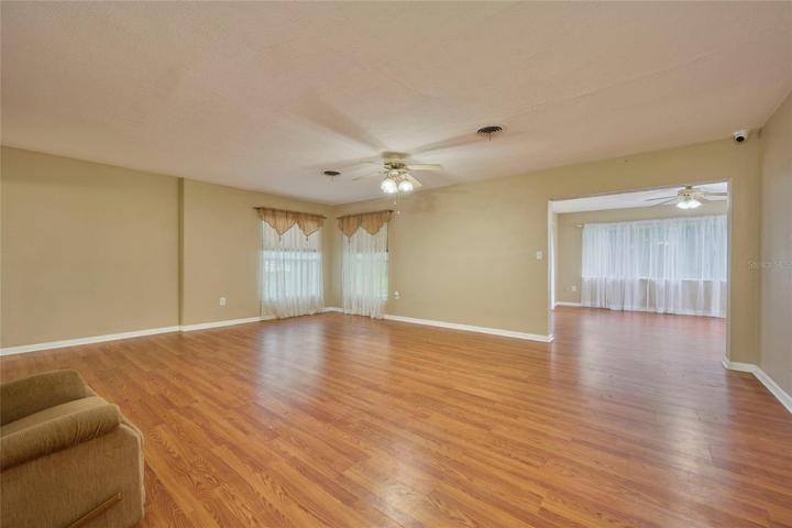 There is plenty or room in the great room for a dining set if desired.