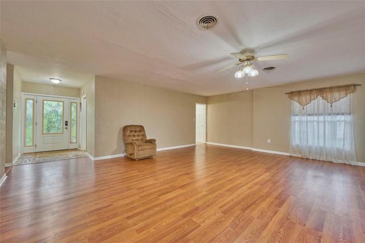 View of great room from the bonus room.