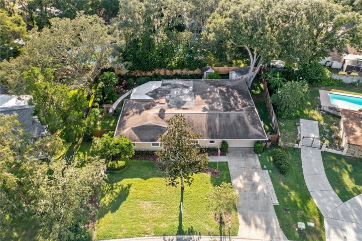 Aerial view of home