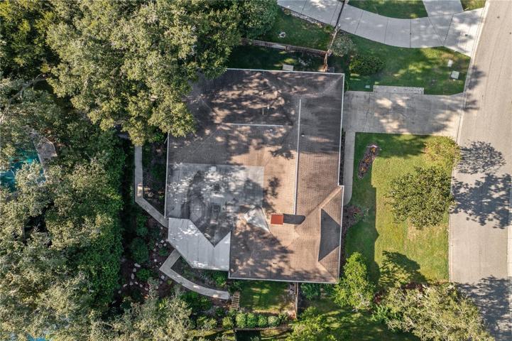 Aerial view of home
