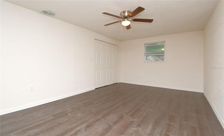 Convenience is key, and this home offers a laundry closet in the family room, complete with a washer and dryer.