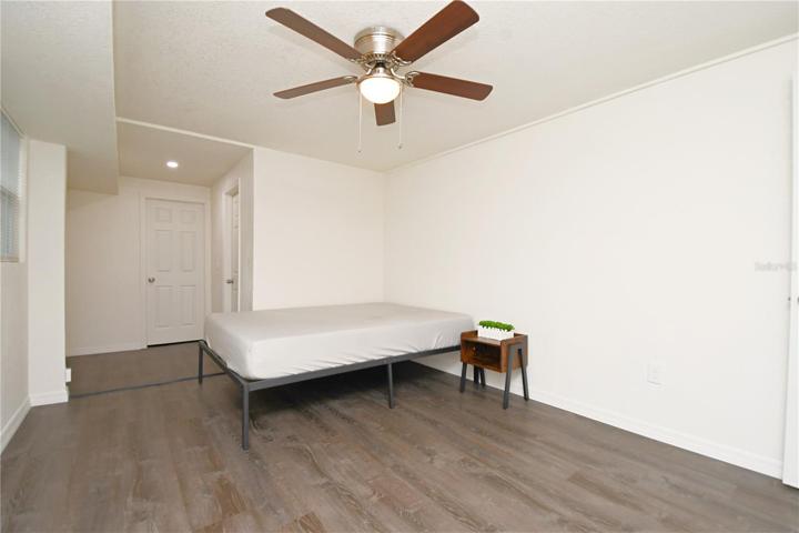 The master bedroom is a true retreat, featuring a large walk-in closet and an updated en-suite.