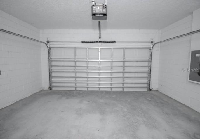 garage with automatic door