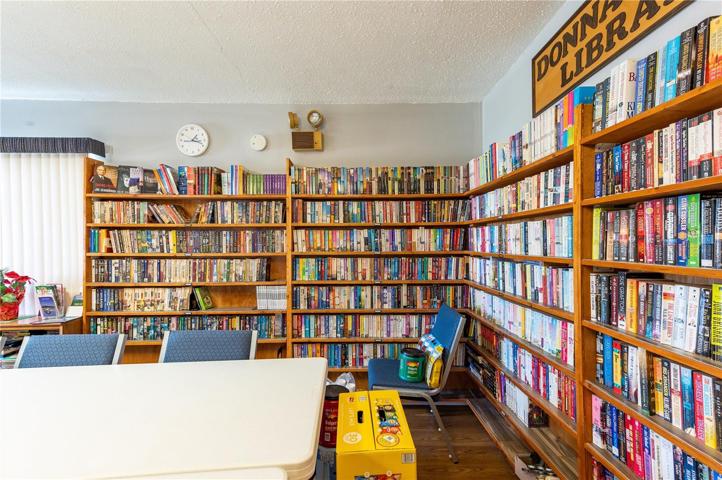 Library in club house.