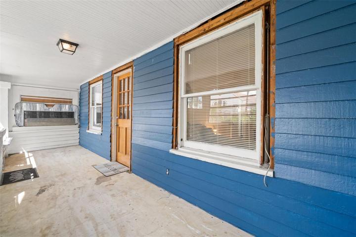 Enclosed porch