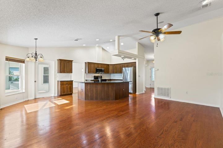 Family Room View to Kitchen
