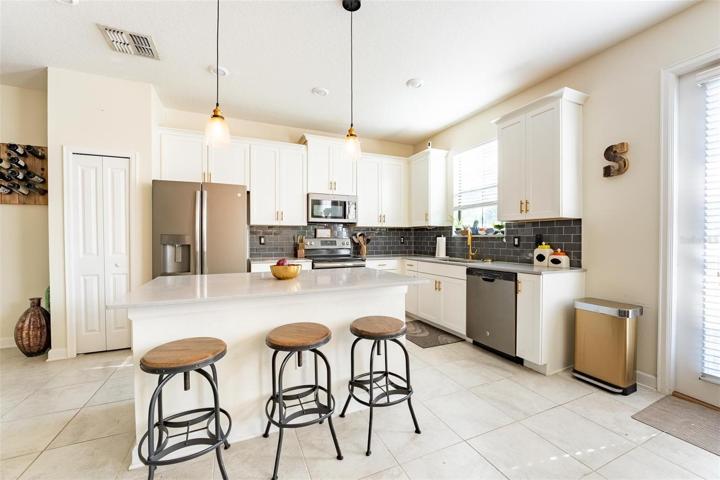 Open Concept Kitchen, with closet pantry