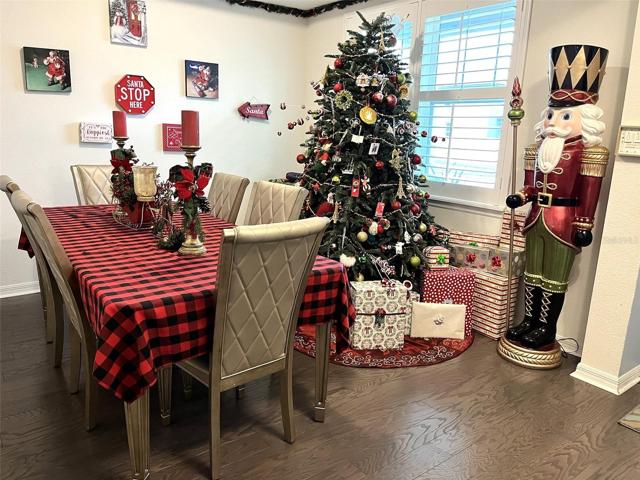 Pictures are current, owners keeps an All year round Chirstmas room. Formal dining room.