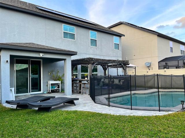 Backyard pool area